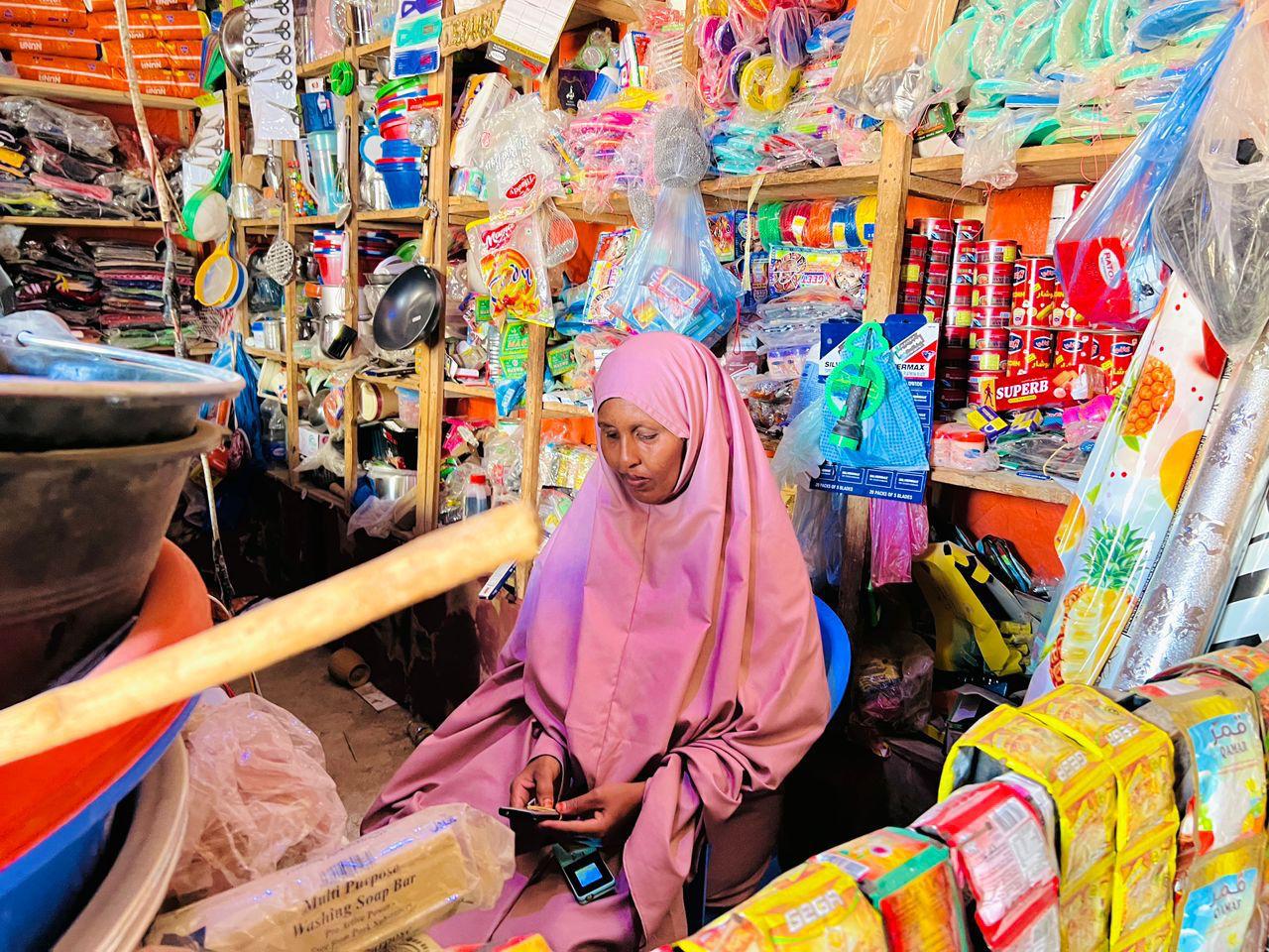 Online store dashboard on laptop