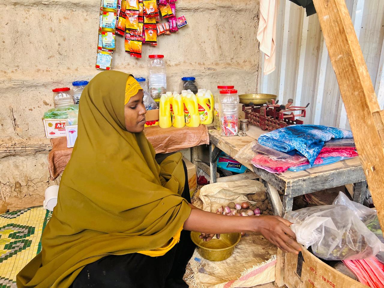 Customer paying with mobile device